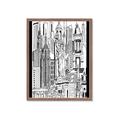 Picture of City Sketch II _GroupedProduct_Rectangle_Portrait_Framed_Matted_