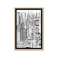 Picture of City Sketch II _GroupedProduct_Rectangle_Portrait_Framed_Matted_