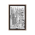 Picture of City Sketch II _GroupedProduct_Rectangle_Portrait_Framed_Matted_