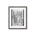 Picture of City Sketch II _GroupedProduct_Rectangle_Portrait_Framed_Matted_