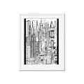 Picture of City Sketch II _GroupedProduct_Rectangle_Portrait_Framed_Matted_