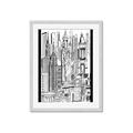 Picture of City Sketch II _GroupedProduct_Rectangle_Portrait_Framed_Matted_