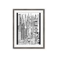 Picture of City Sketch II _GroupedProduct_Rectangle_Portrait_Framed_Matted_