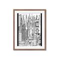 Picture of City Sketch II _GroupedProduct_Rectangle_Portrait_Framed_Matted_