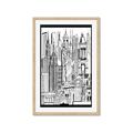 Picture of City Sketch II _GroupedProduct_Rectangle_Portrait_Framed_Matted_