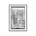 Picture of City Sketch II _GroupedProduct_Rectangle_Portrait_Framed_Matted_