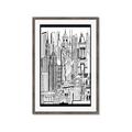 Picture of City Sketch II _GroupedProduct_Rectangle_Portrait_Framed_Matted_