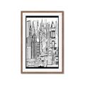 Picture of City Sketch II _GroupedProduct_Rectangle_Portrait_Framed_Matted_