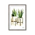 Picture of House Plants II  _GroupedProduct_Rectangle_Portrait_Framed_Matted_