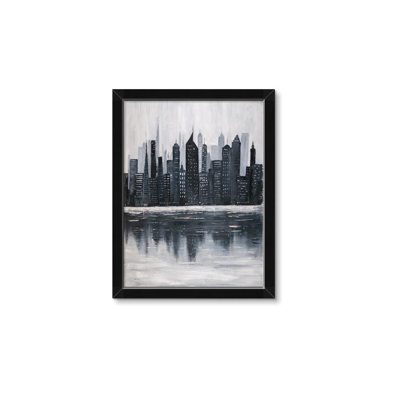 Picture of City from afar _GroupedProduct_Rectangle_Portrait_Framed_Matted_