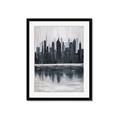 Picture of City from afar _GroupedProduct_Rectangle_Portrait_Framed_Matted_