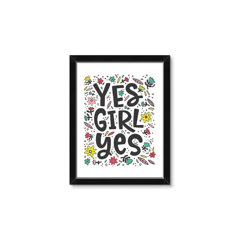 Picture of Yes Girl  _GroupedProduct_Rectangle_Portrait_Framed_Matted_