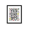 Picture of Yes Girl  _GroupedProduct_Rectangle_Portrait_Framed_Matted_