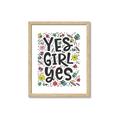 Picture of Yes Girl  _GroupedProduct_Rectangle_Portrait_Framed_Matted_