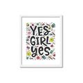 Picture of Yes Girl  _GroupedProduct_Rectangle_Portrait_Framed_Matted_