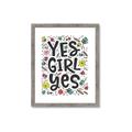 Picture of Yes Girl  _GroupedProduct_Rectangle_Portrait_Framed_Matted_