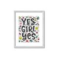 Picture of Yes Girl  _GroupedProduct_Rectangle_Portrait_Framed_Matted_