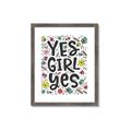 Picture of Yes Girl  _GroupedProduct_Rectangle_Portrait_Framed_Matted_