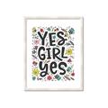 Picture of Yes Girl  _GroupedProduct_Rectangle_Portrait_Framed_Matted_