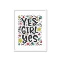 Picture of Yes Girl  _GroupedProduct_Rectangle_Portrait_Framed_Matted_