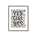 Picture of Yes Girl  _GroupedProduct_Rectangle_Portrait_Framed_Matted_