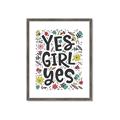 Picture of Yes Girl  _GroupedProduct_Rectangle_Portrait_Framed_Matted_