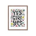 Picture of Yes Girl  _GroupedProduct_Rectangle_Portrait_Framed_Matted_