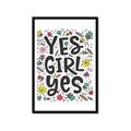 Picture of Yes Girl  _GroupedProduct_Rectangle_Portrait_Framed_Matted_