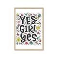 Picture of Yes Girl  _GroupedProduct_Rectangle_Portrait_Framed_Matted_