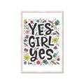 Picture of Yes Girl  _GroupedProduct_Rectangle_Portrait_Framed_Matted_