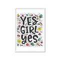 Picture of Yes Girl  _GroupedProduct_Rectangle_Portrait_Framed_Matted_