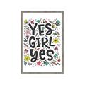 Picture of Yes Girl  _GroupedProduct_Rectangle_Portrait_Framed_Matted_