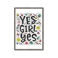 Picture of Yes Girl  _GroupedProduct_Rectangle_Portrait_Framed_Matted_