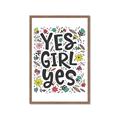 Picture of Yes Girl  _GroupedProduct_Rectangle_Portrait_Framed_Matted_