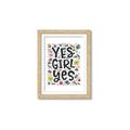 Picture of Yes Girl  _GroupedProduct_Rectangle_Portrait_Framed_Matted_