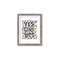 Picture of Yes Girl  _GroupedProduct_Rectangle_Portrait_Framed_Matted_