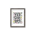 Picture of Yes Girl  _GroupedProduct_Rectangle_Portrait_Framed_Matted_