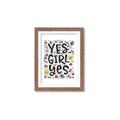 Picture of Yes Girl  _GroupedProduct_Rectangle_Portrait_Framed_Matted_