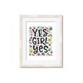 Picture of Yes Girl  _GroupedProduct_Rectangle_Portrait_Framed_Matted_
