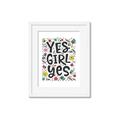 Picture of Yes Girl  _GroupedProduct_Rectangle_Portrait_Framed_Matted_