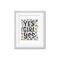 Picture of Yes Girl  _GroupedProduct_Rectangle_Portrait_Framed_Matted_