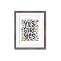 Picture of Yes Girl  _GroupedProduct_Rectangle_Portrait_Framed_Matted_