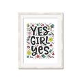 Picture of Yes Girl  _GroupedProduct_Rectangle_Portrait_Framed_Matted_