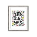 Picture of Yes Girl  _GroupedProduct_Rectangle_Portrait_Framed_Matted_