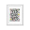 Picture of Yes Girl  _GroupedProduct_Rectangle_Portrait_Framed_Matted_