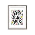 Picture of Yes Girl  _GroupedProduct_Rectangle_Portrait_Framed_Matted_