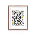 Picture of Yes Girl  _GroupedProduct_Rectangle_Portrait_Framed_Matted_