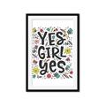 Picture of Yes Girl  _GroupedProduct_Rectangle_Portrait_Framed_Matted_