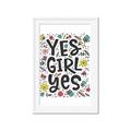 Picture of Yes Girl  _GroupedProduct_Rectangle_Portrait_Framed_Matted_