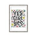 Picture of Yes Girl  _GroupedProduct_Rectangle_Portrait_Framed_Matted_